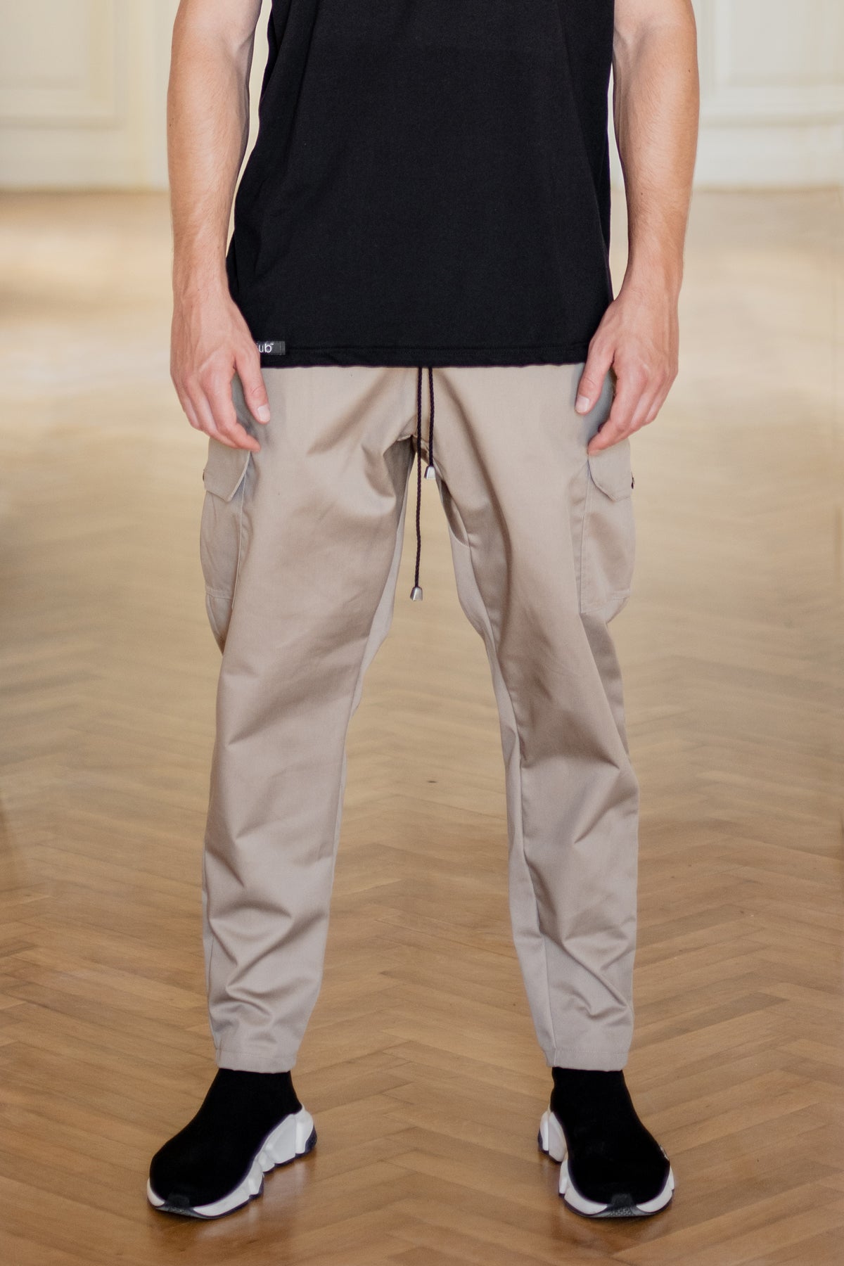 Chino Beige Cargo-1