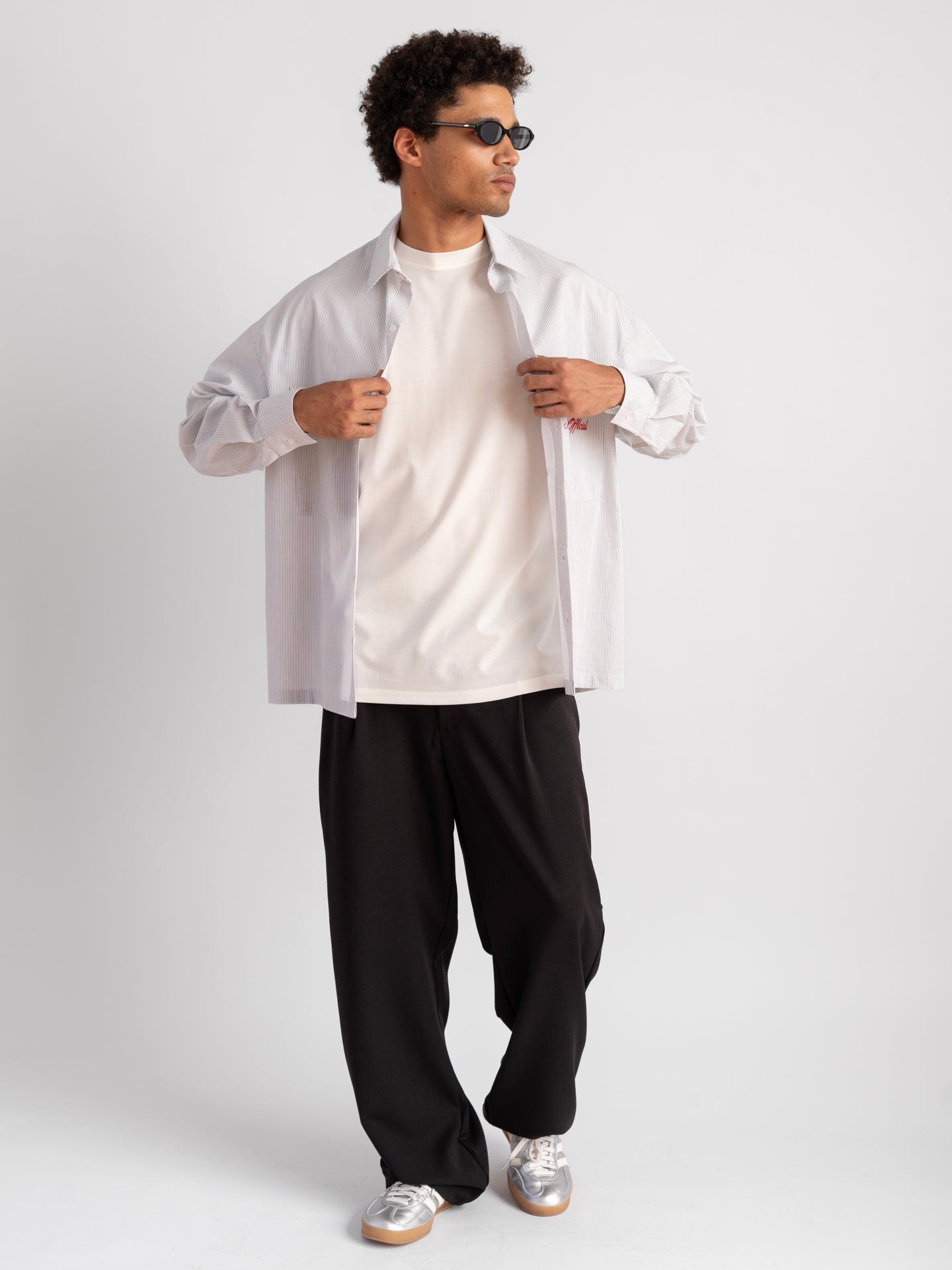 Boxy Pinstripe White-2