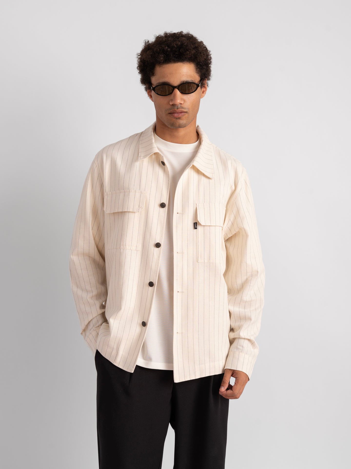 Striped Shirt Jacket