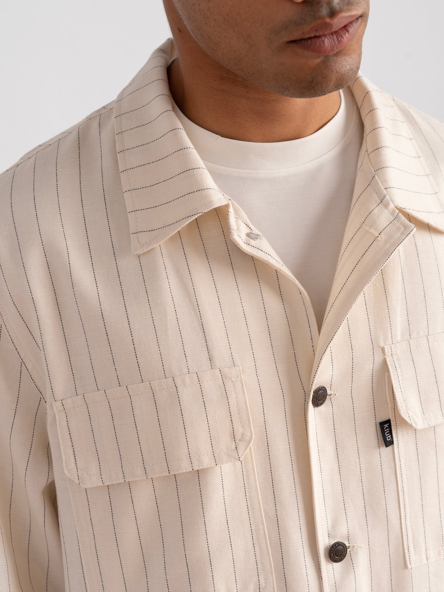 Striped Shirt Jacket-3