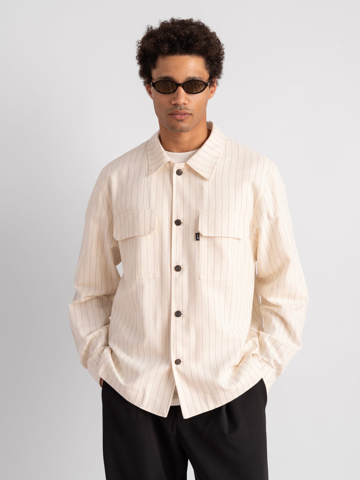 Striped Shirt Jacket-7