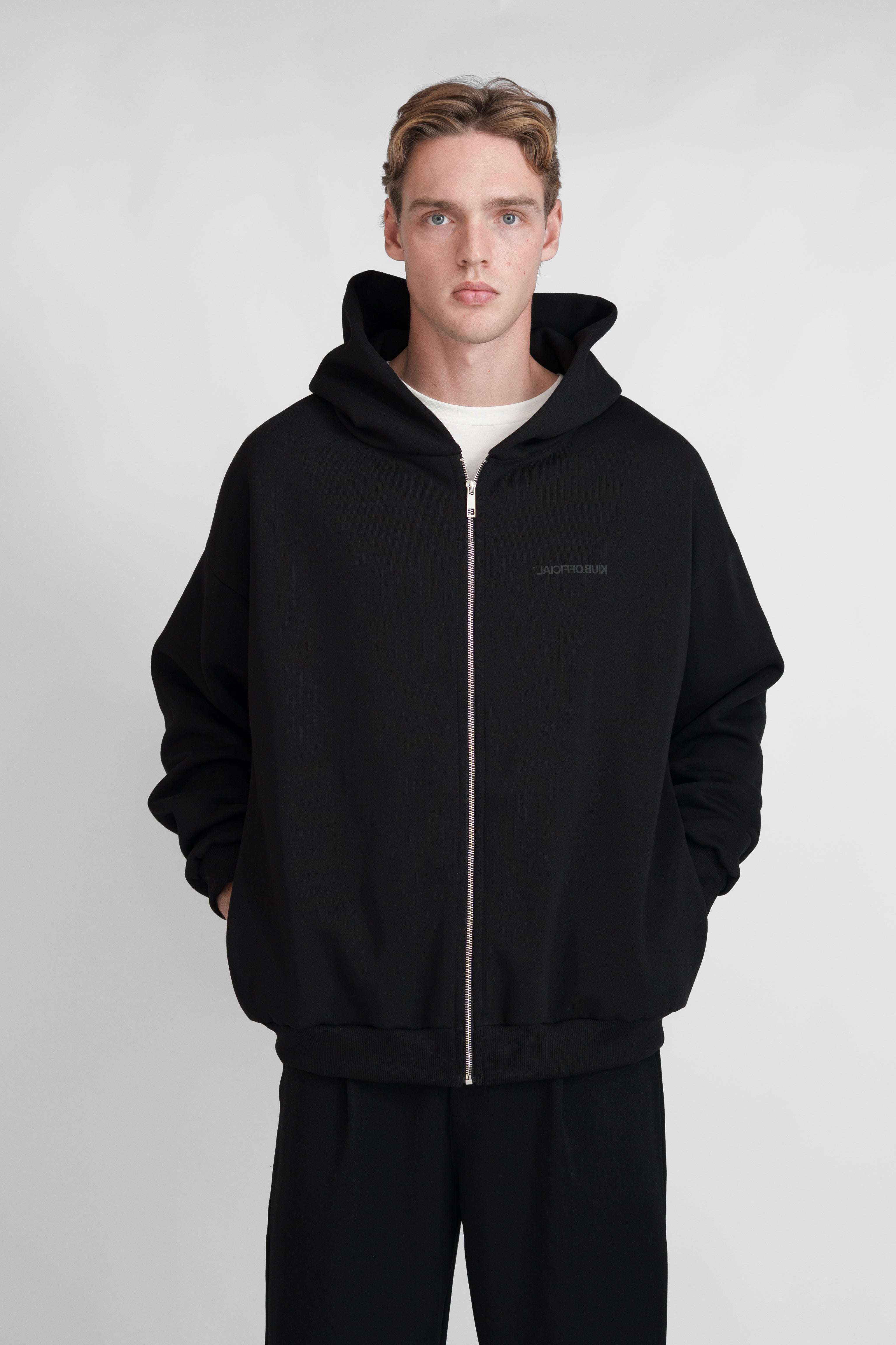 Zipper Hoodie Black