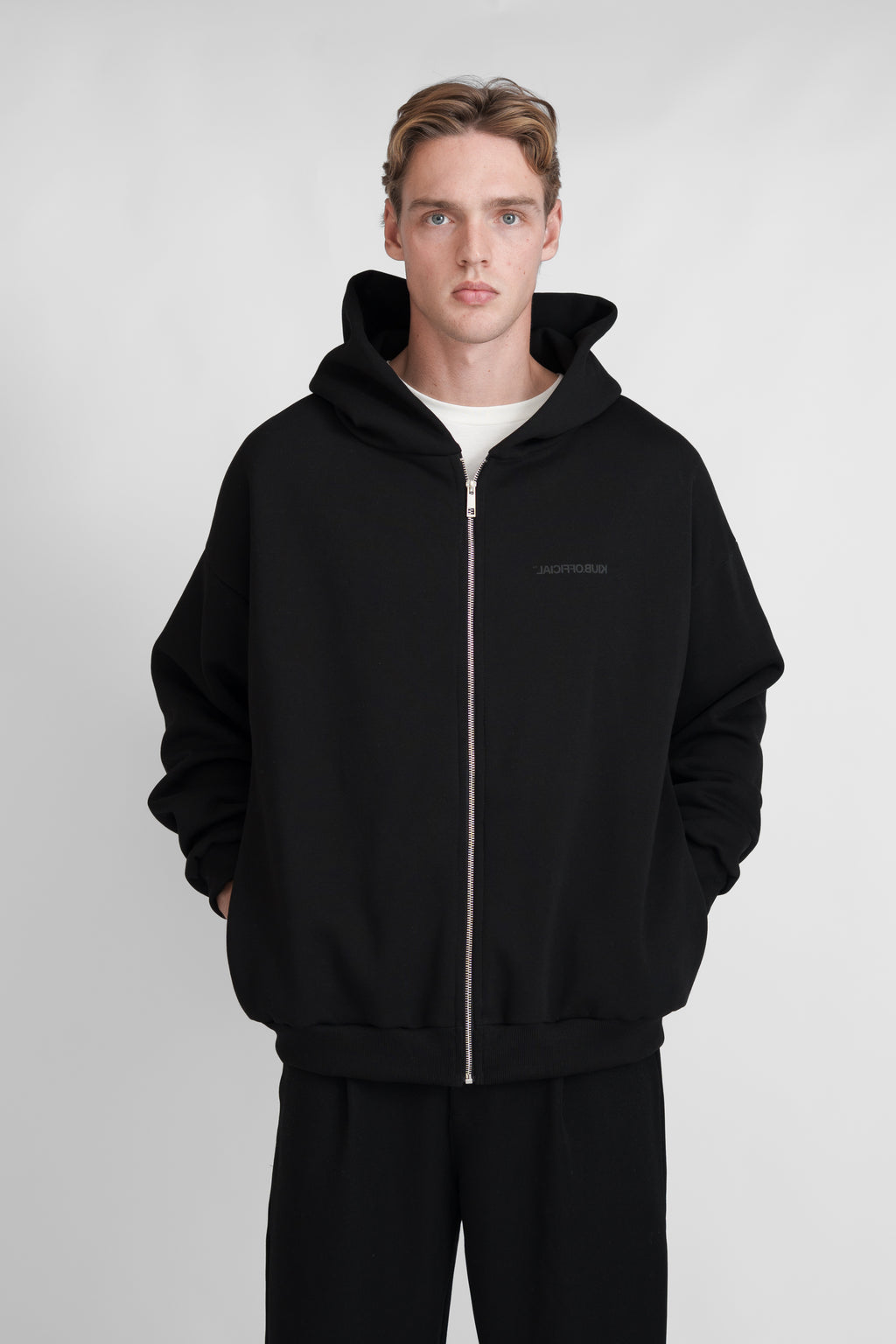 Zipper Hoodie Black