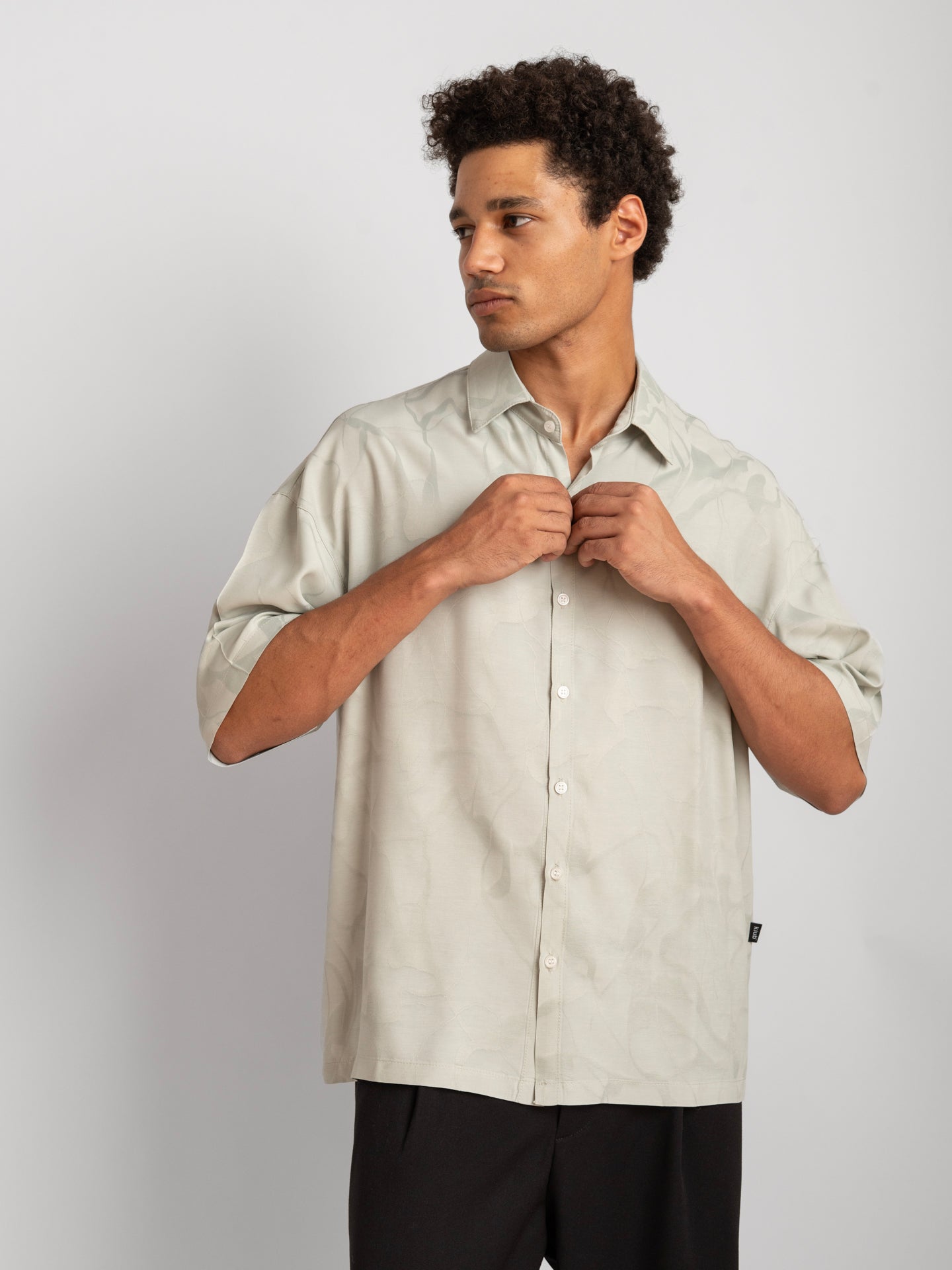 Oversized Mint Shirt-2