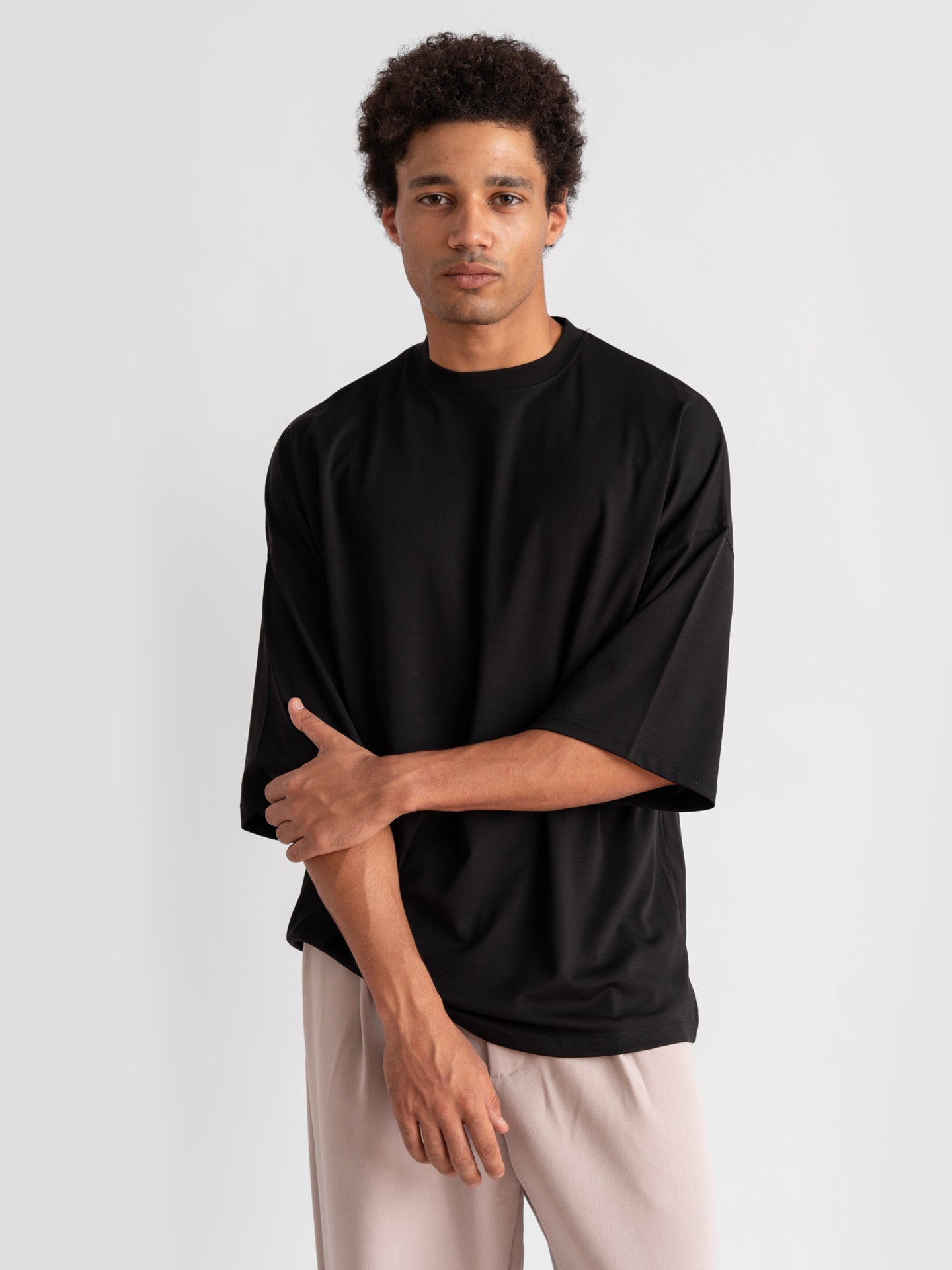 Oversized Drop Shoulder Black