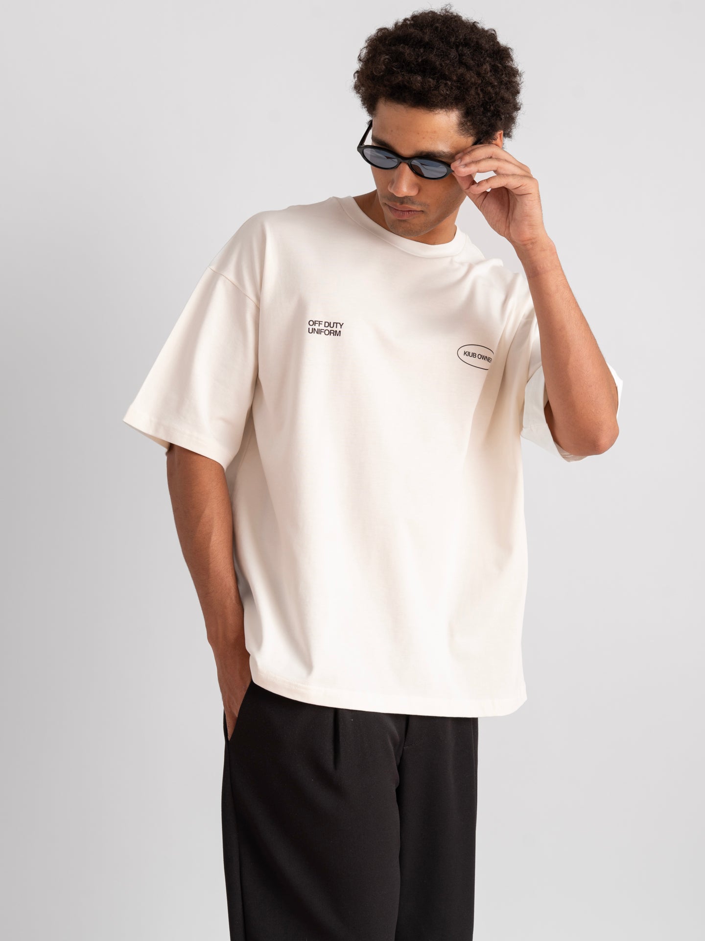 Uniform Boxy Fit Ecru-4