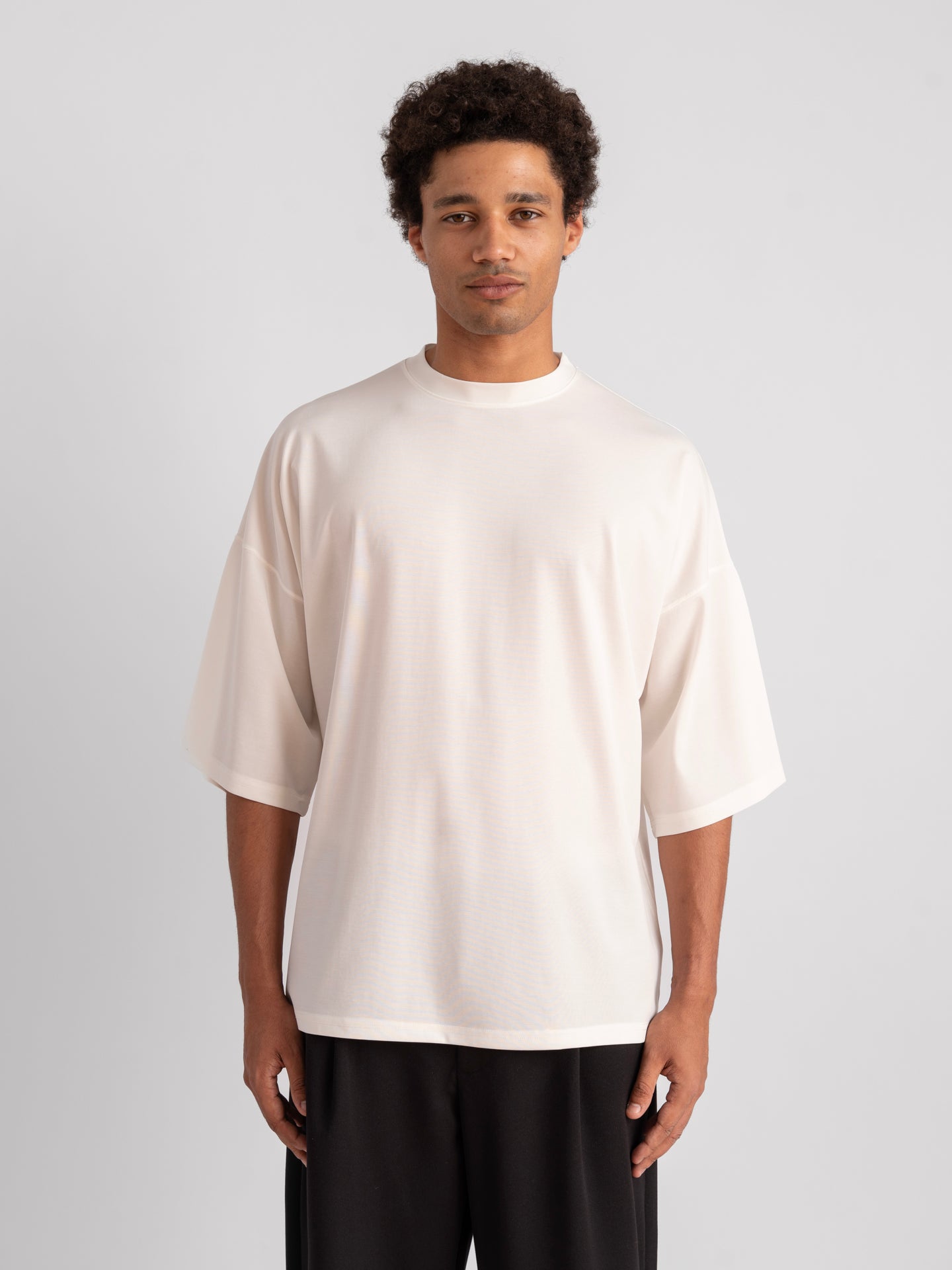 Oversized Drop Shoulder Ecru
