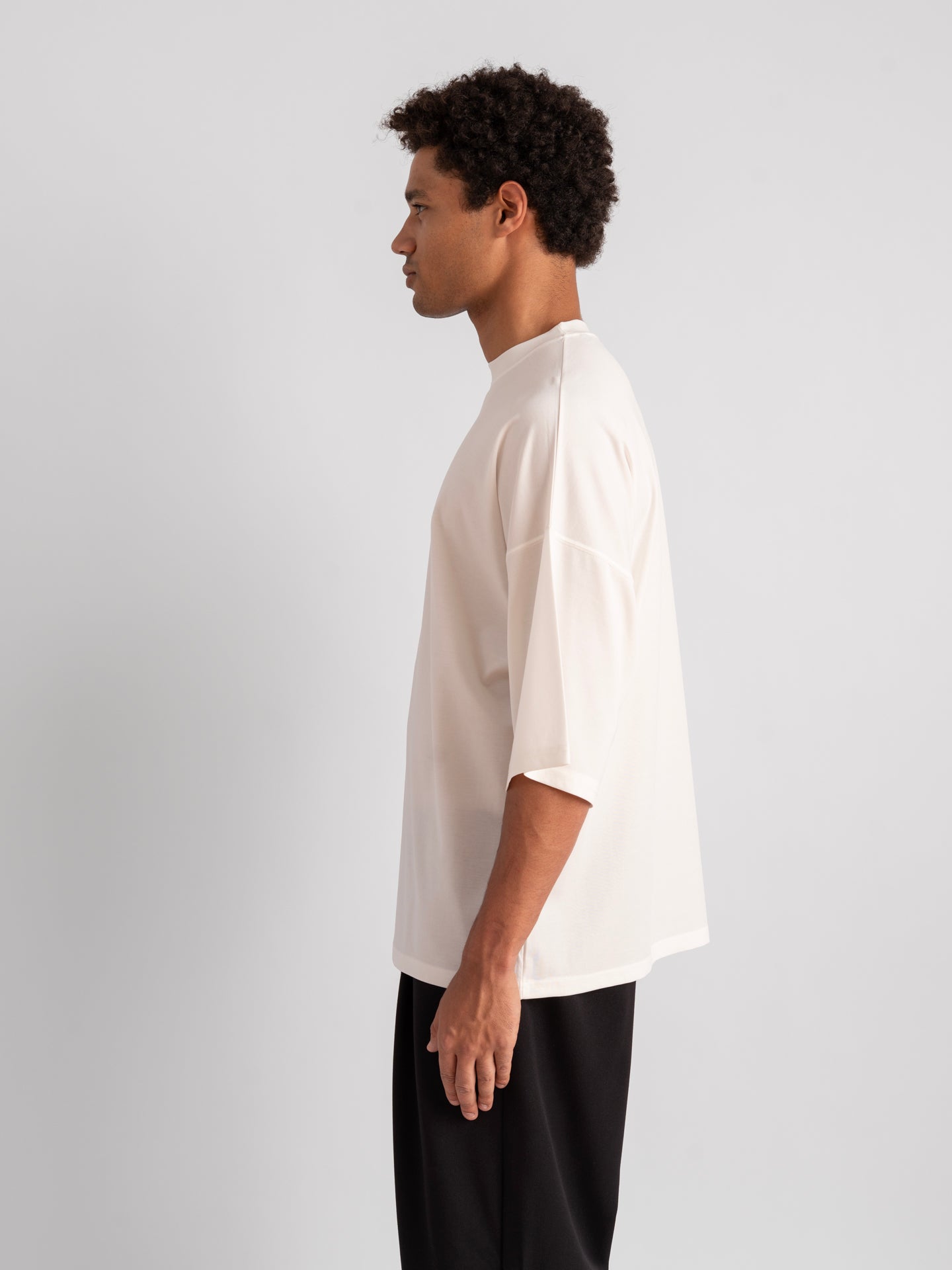 Oversized Drop Shoulder Ecru-7