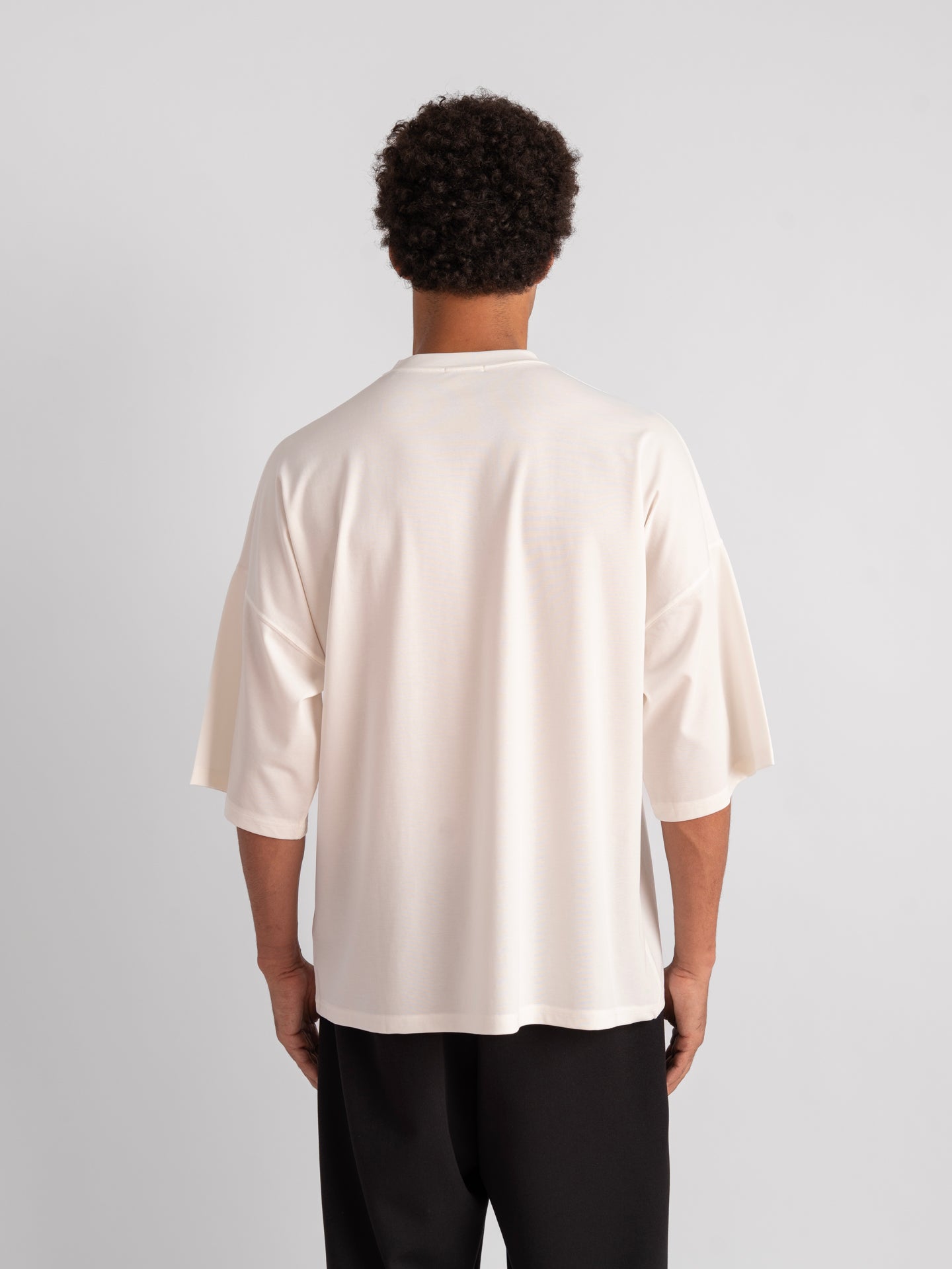Oversized Drop Shoulder Ecru-4
