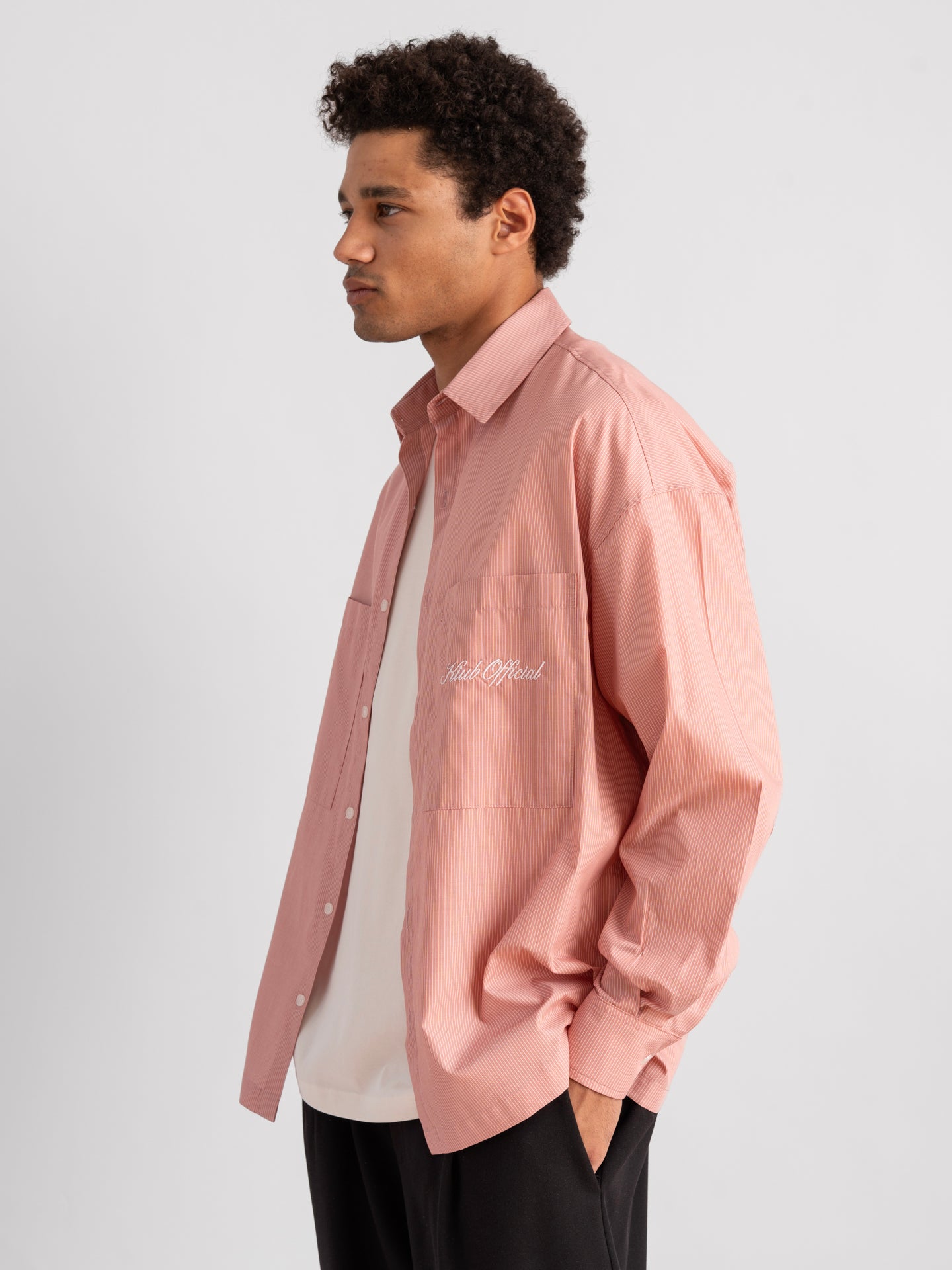 Boxy Pinstripe Dusty Pink-2