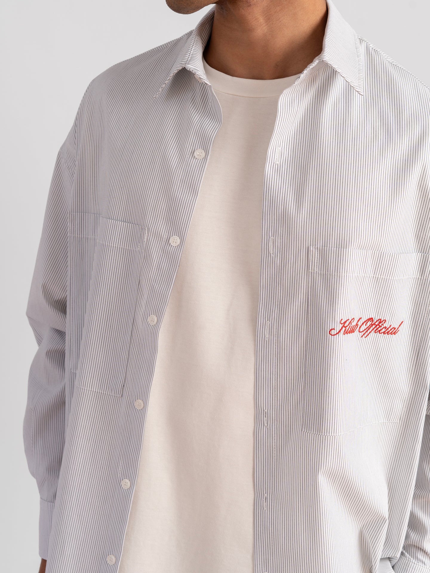 Boxy Pinstripe White-5