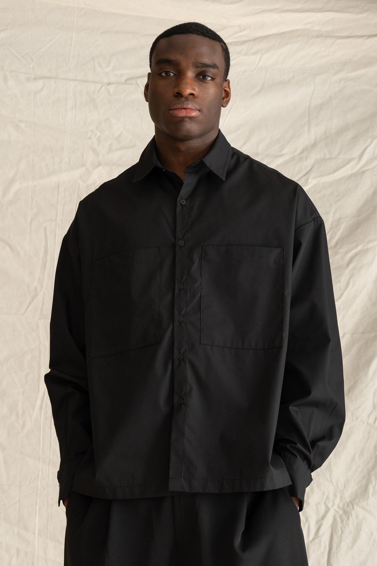 Boxy Black Shirt
