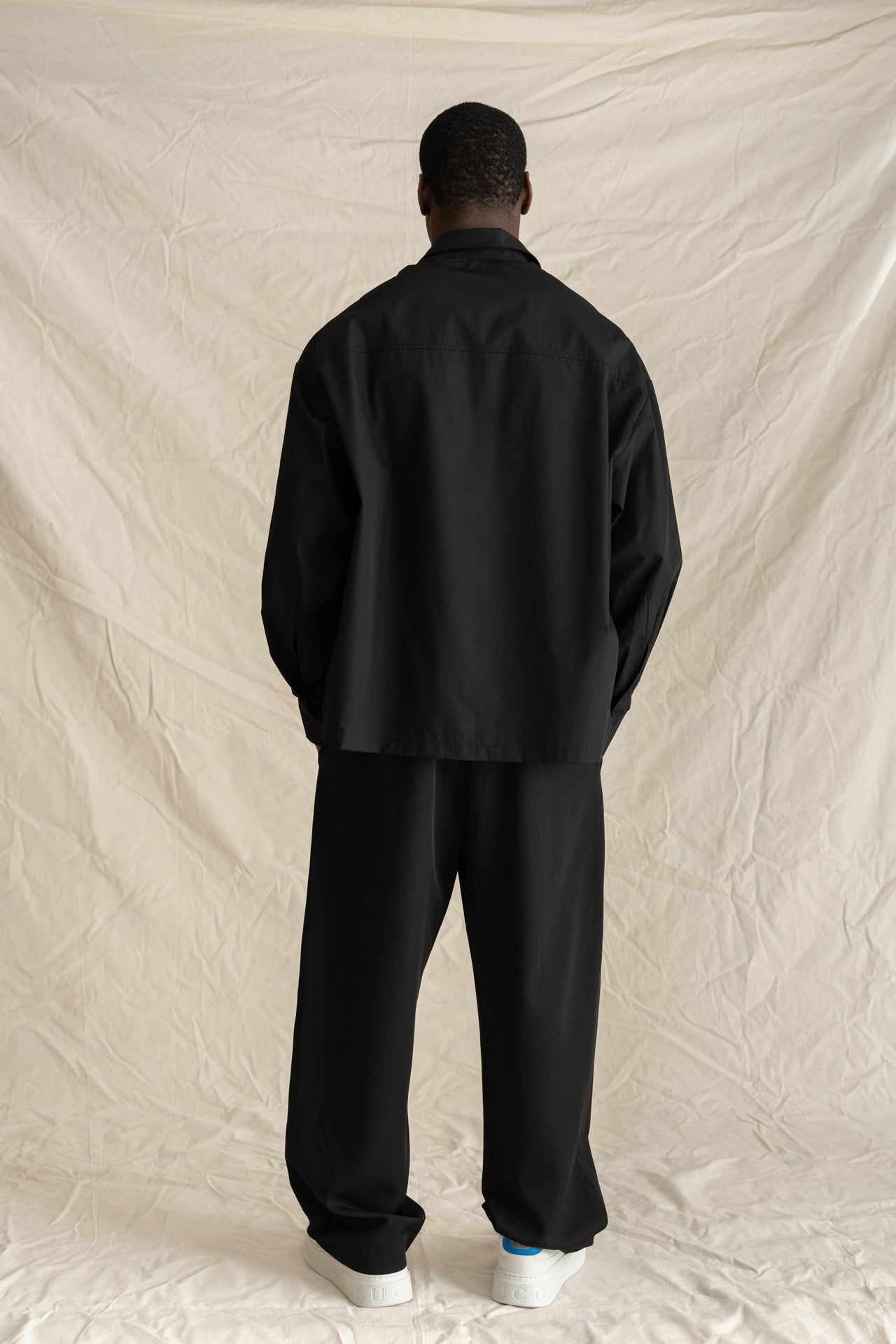 Boxy Black Shirt-5