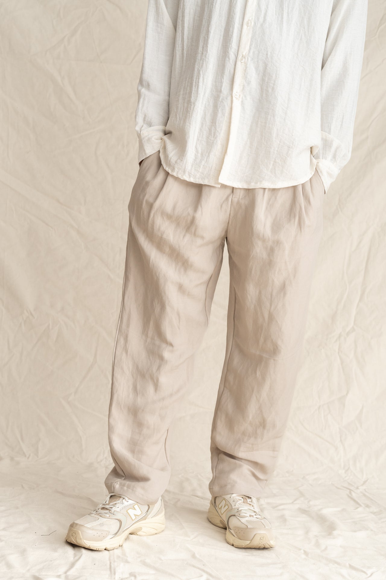 Linen Pants Ecru-2