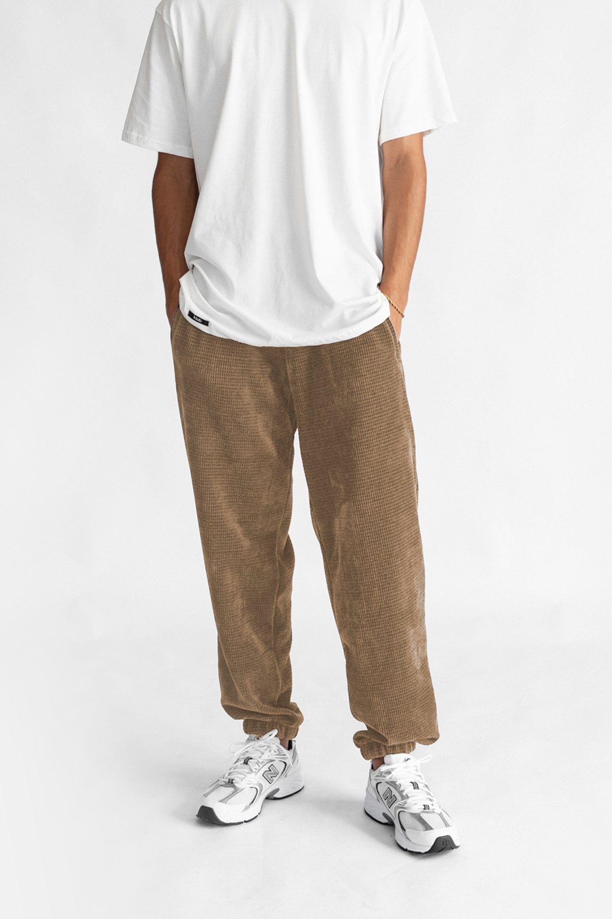 Crushed Pants Beige-2