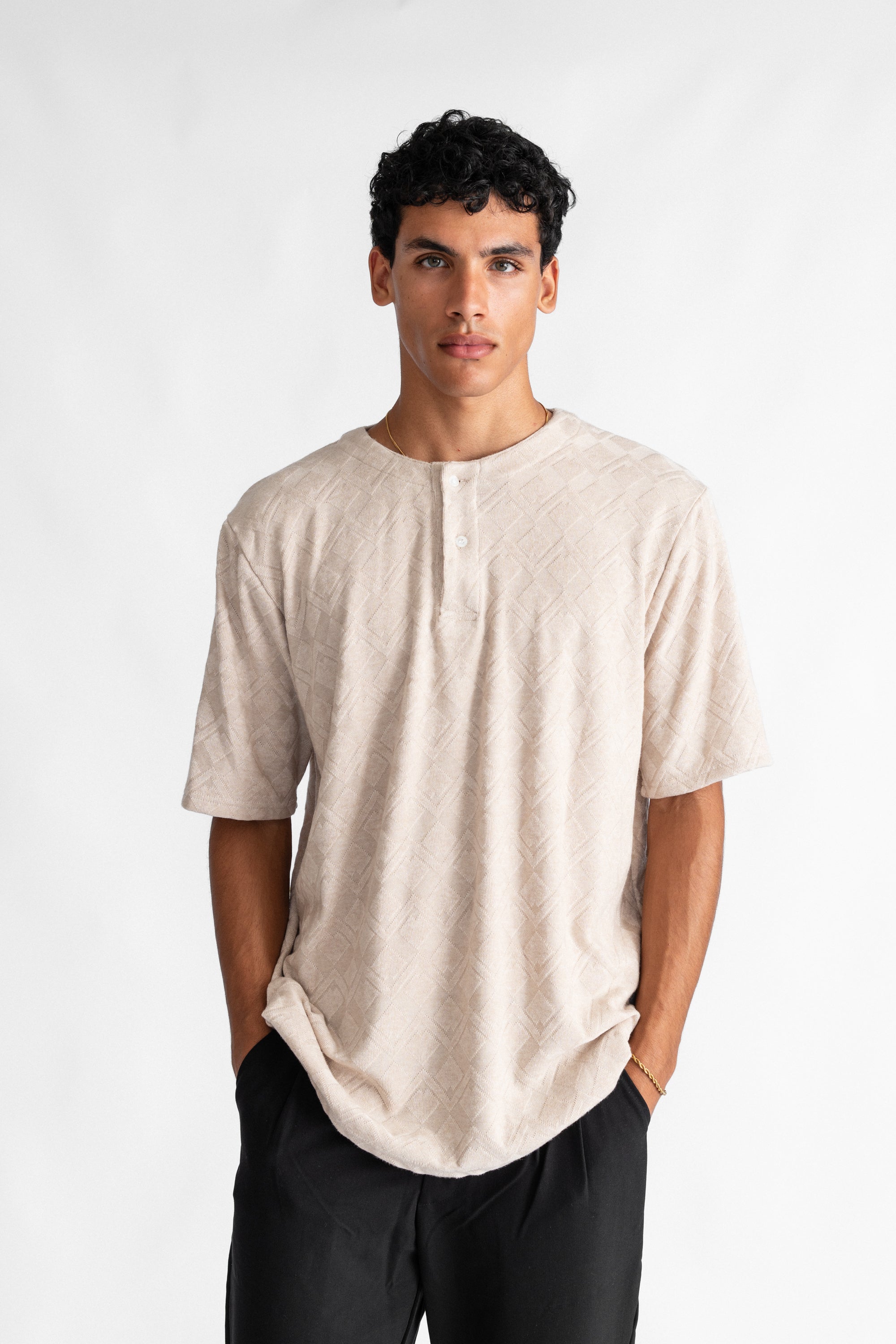 Knitted Buttons beige-2