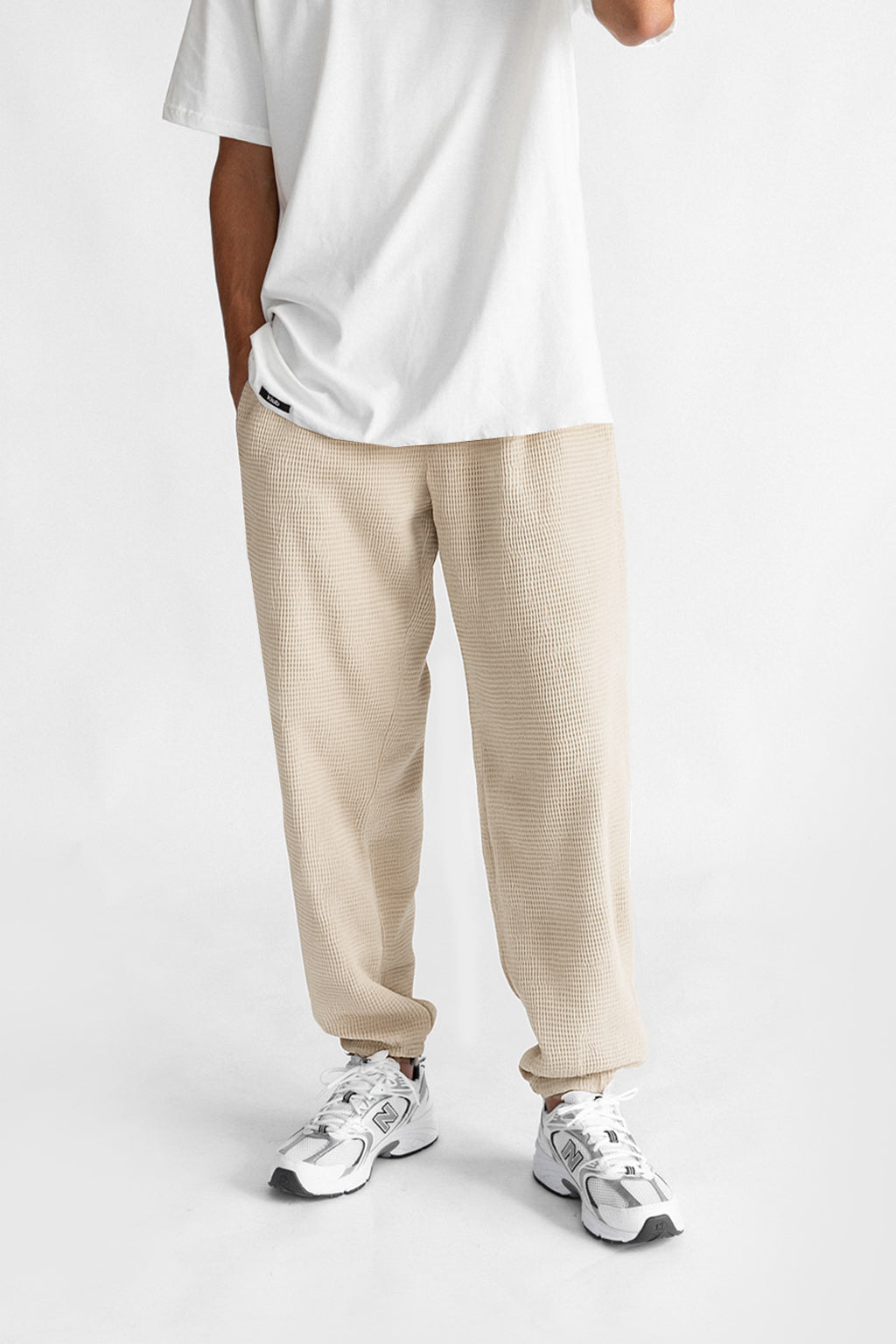Crushed Pants Ecru