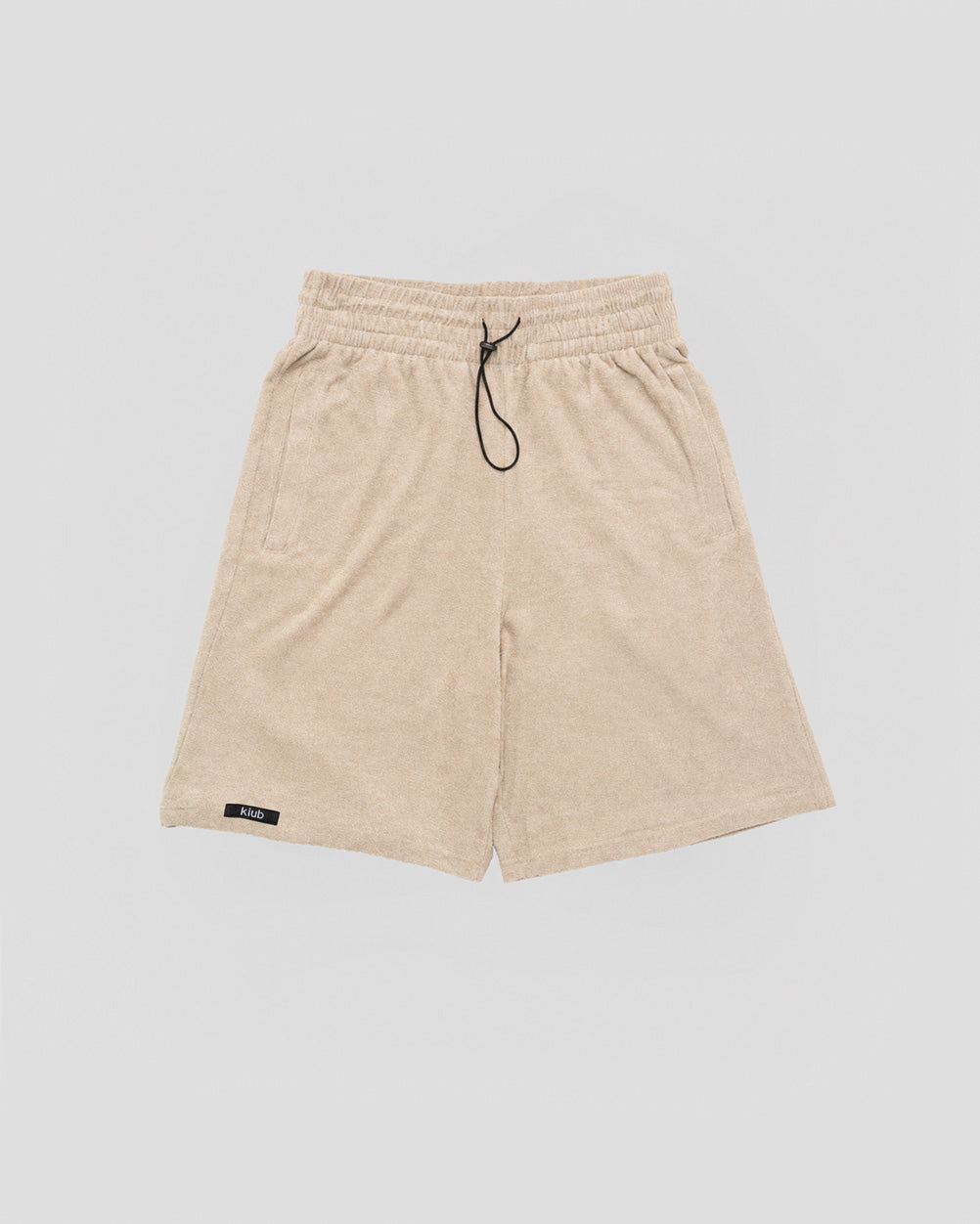 Towel shorts beige