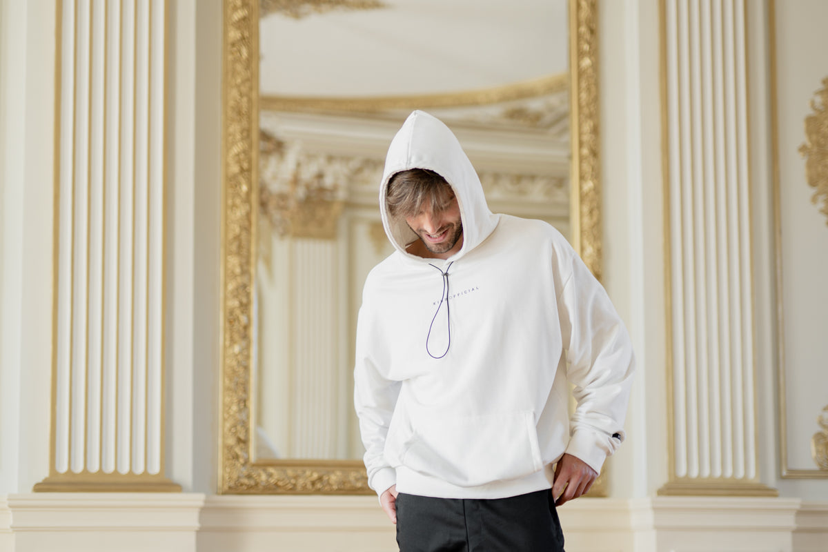 Oversized Hoodie White-5