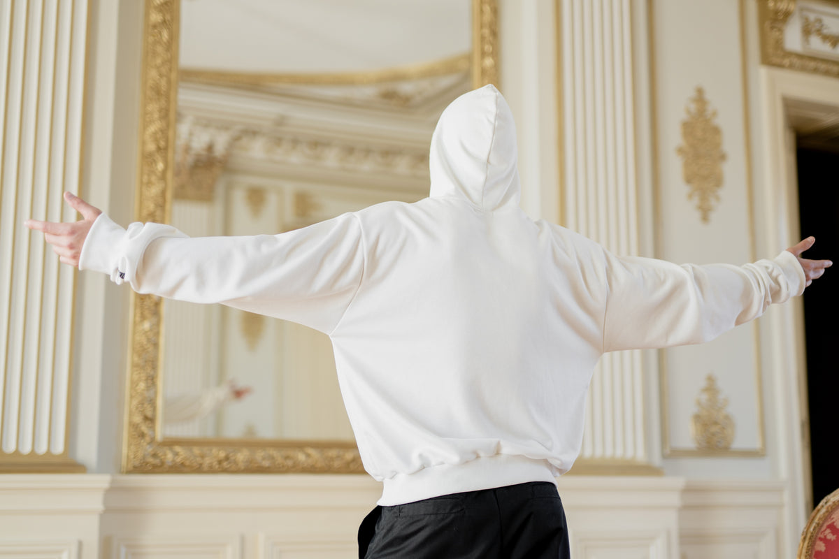 Oversized Hoodie White-3