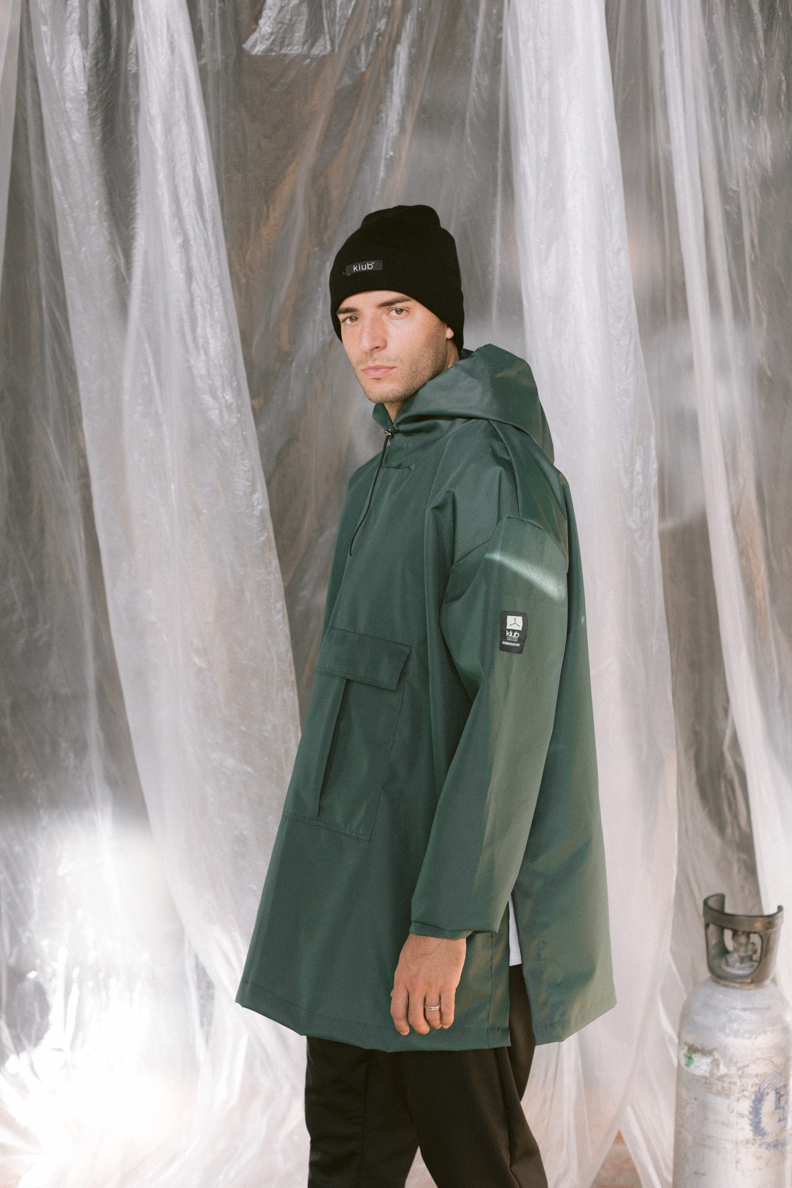 Raincoat Anorak Green-2